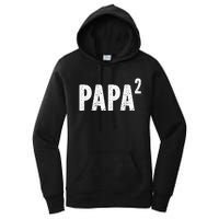 Papa 2 Papa Squared For Grandpa From Granddaughter Grandson Women's Pullover Hoodie