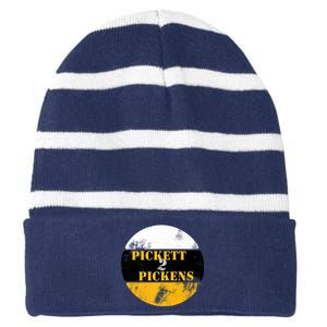 Pickett 2 Pickens, Pickett To Pickens Striped Beanie with Solid Band