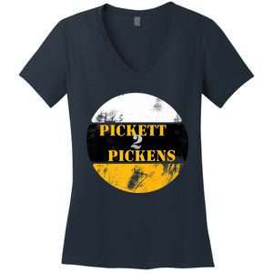 Pickett 2 Pickens, Pickett To Pickens Women's V-Neck T-Shirt