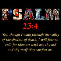 PSALM 23:4 Christin Bible Quote Backpack