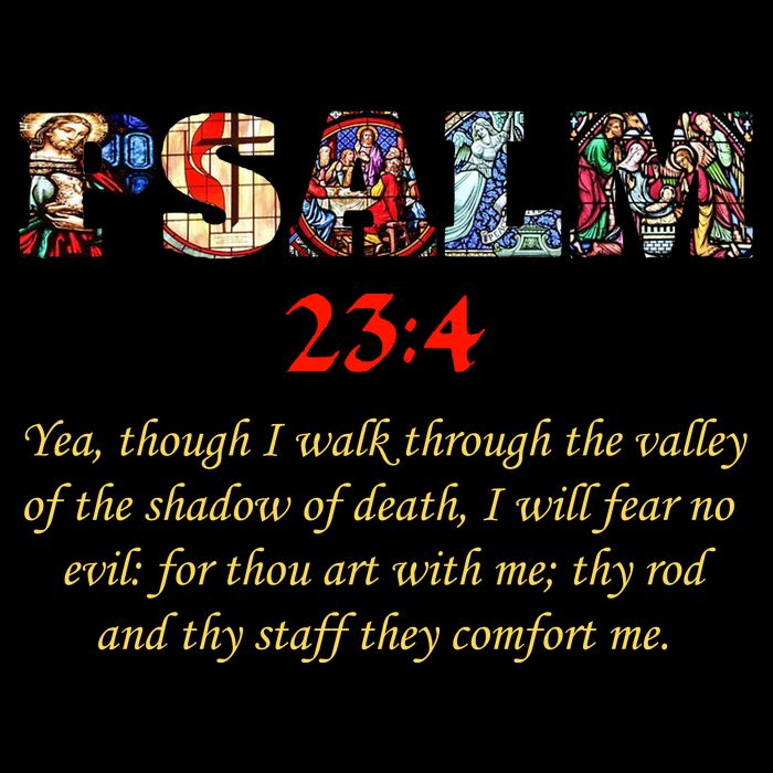 PSALM 23:4 Christin Bible Quote 16 in Basic Backpack