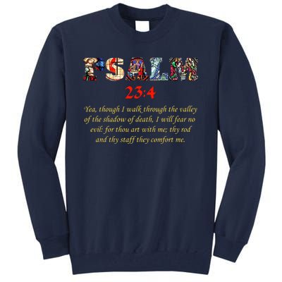 PSALM 23:4 Christin Bible Quote Tall Sweatshirt