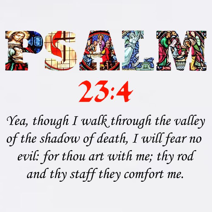 PSALM 23:4 Christin Bible Quote Cooling Performance Crew T-Shirt