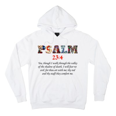 PSALM 23:4 Christin Bible Quote Hoodie