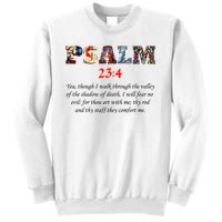 PSALM 23:4 Christin Bible Quote Sweatshirt