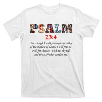 PSALM 23:4 Christin Bible Quote T-Shirt