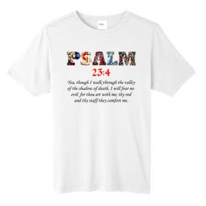 PSALM 23:4 Christin Bible Quote Tall Fusion ChromaSoft Performance T-Shirt