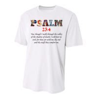 PSALM 23:4 Christin Bible Quote Performance Sprint T-Shirt