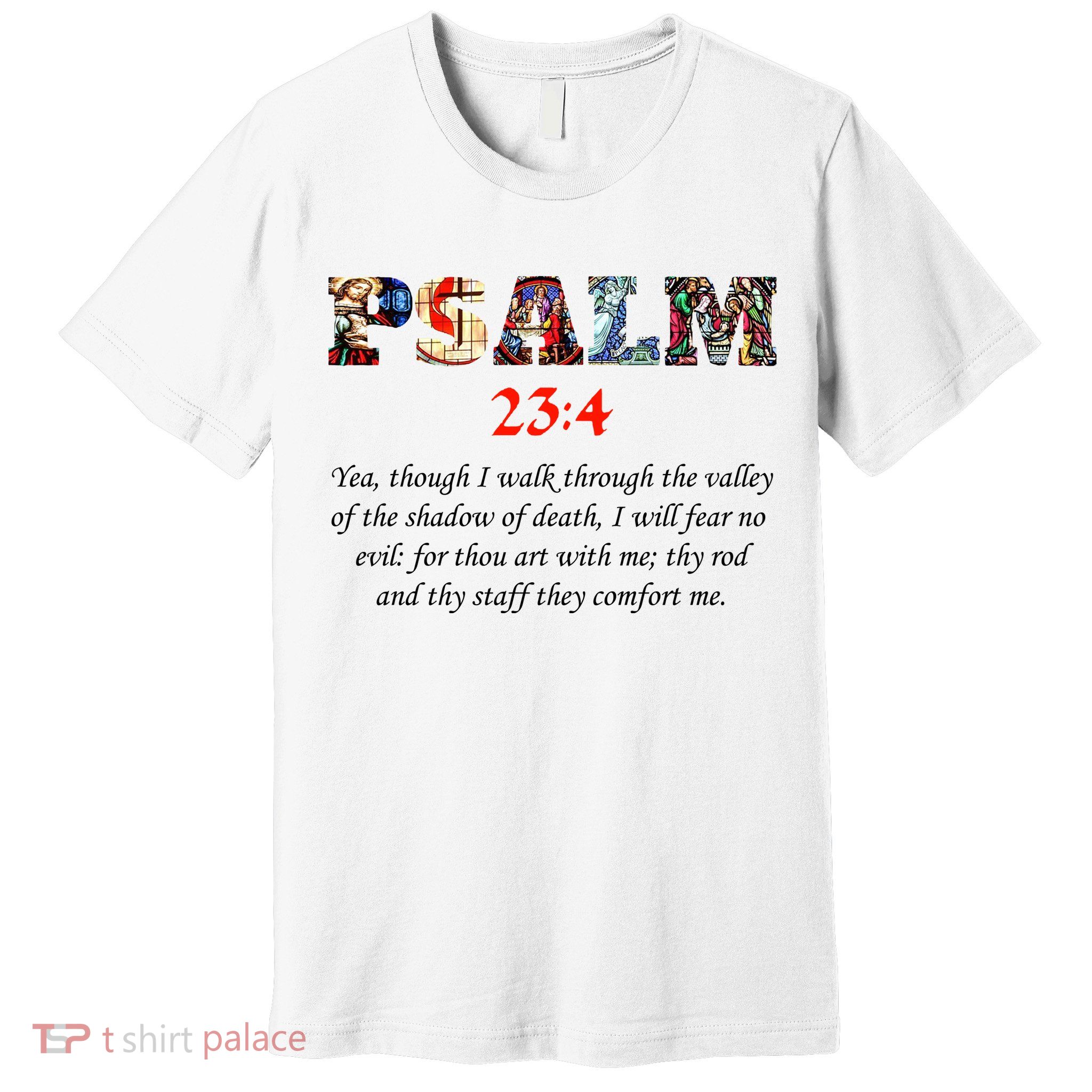 PSALM 23:4 Christin Bible Quote Premium T-Shirt