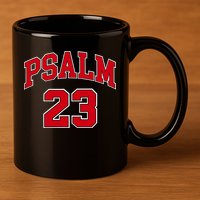 Psalm 23 Retro Sneakerhead Christian Bible Jesus 11oz C Handle Ceramic Mug