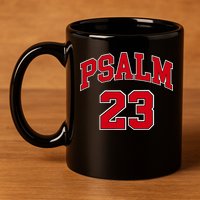 Psalm 23 Retro Sneakerhead Christian Bible Jesus 11oz C Handle Ceramic Mug
