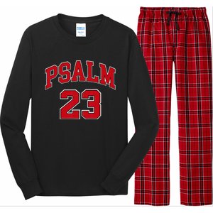 Psalm 23 Retro Sneakerhead Christian Bible Jesus Long Sleeve Pajama Set