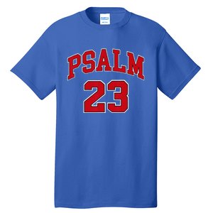 Psalm 23 Retro Sneakerhead Christian Bible Jesus Tall T-Shirt