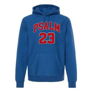 Psalm 23 Retro Sneakerhead Christian Bible Jesus Premium Hoodie