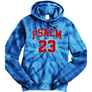 Psalm 23 Retro Sneakerhead Christian Bible Jesus Tie Dye Hoodie