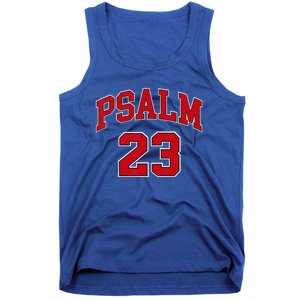 Psalm 23 Retro Sneakerhead Christian Bible Jesus Tank Top