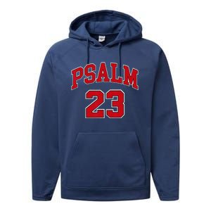 Psalm 23 Retro Sneakerhead Christian Bible Jesus Performance Fleece Hoodie