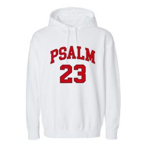 Psalm 23 Retro Sneakerhead Christian Bible Jesus Garment-Dyed Fleece Hoodie