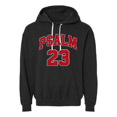 Psalm 23 Retro Sneakerhead Christian Bible Jesus Garment-Dyed Fleece Hoodie