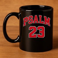 Psalm 23 Retro Sneakerhead Christian Bible Jesus 11oz C Handle Ceramic Mug