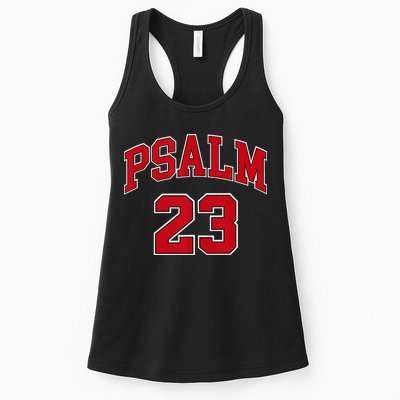 Psalm 23 Retro Sneakerhead Christian Bible Jesus Womens Tank Top