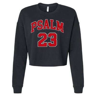 Psalm 23 Retro Sneakerhead Christian Bible Jesus Cropped Pullover Crew