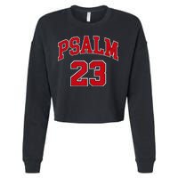 Psalm 23 Retro Sneakerhead Christian Bible Jesus Cropped Pullover Crew