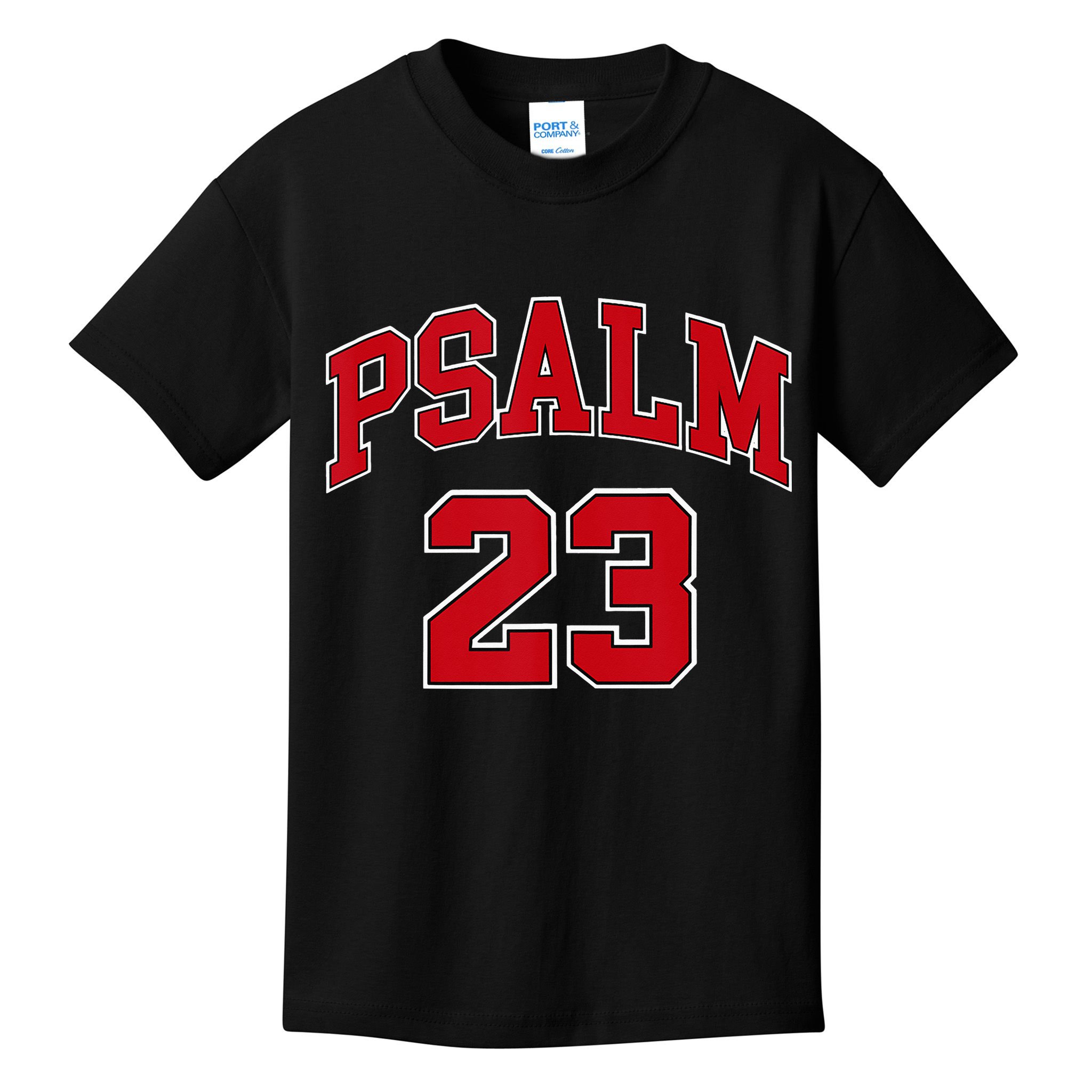 Psalm 23 Retro Sneakerhead Christian Bible Jesus Kids T-Shirt