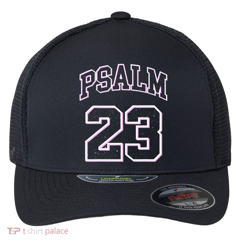 Psalm 23 Retro Sneakerhead Christian Bible Jesus Flexfit Unipanel Trucker Cap