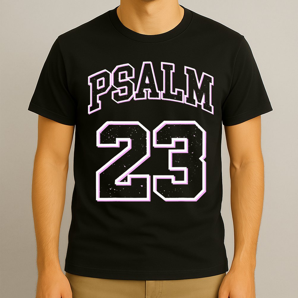 Psalm 23 Retro Sneakerhead Christian Bible Jesus T-Shirt