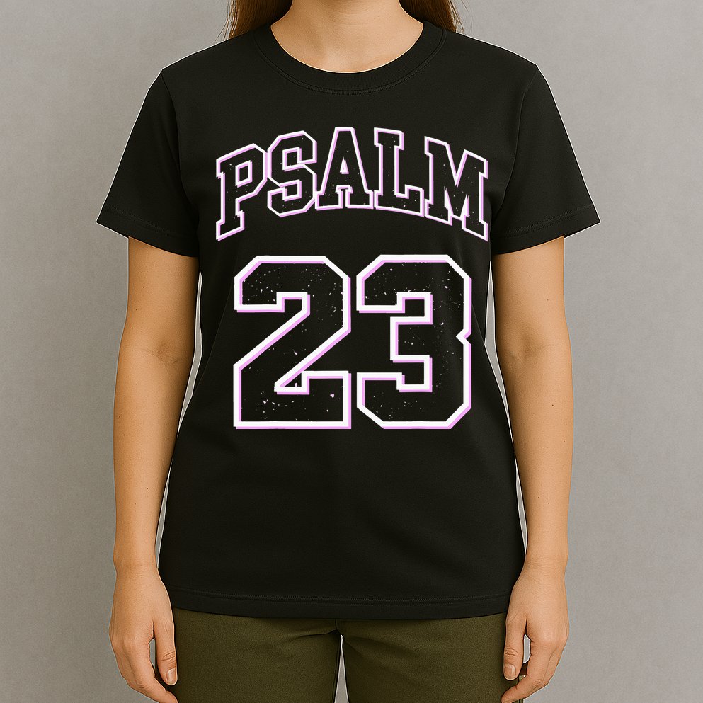 Psalm 23 Retro Sneakerhead Christian Bible Jesus T-Shirt