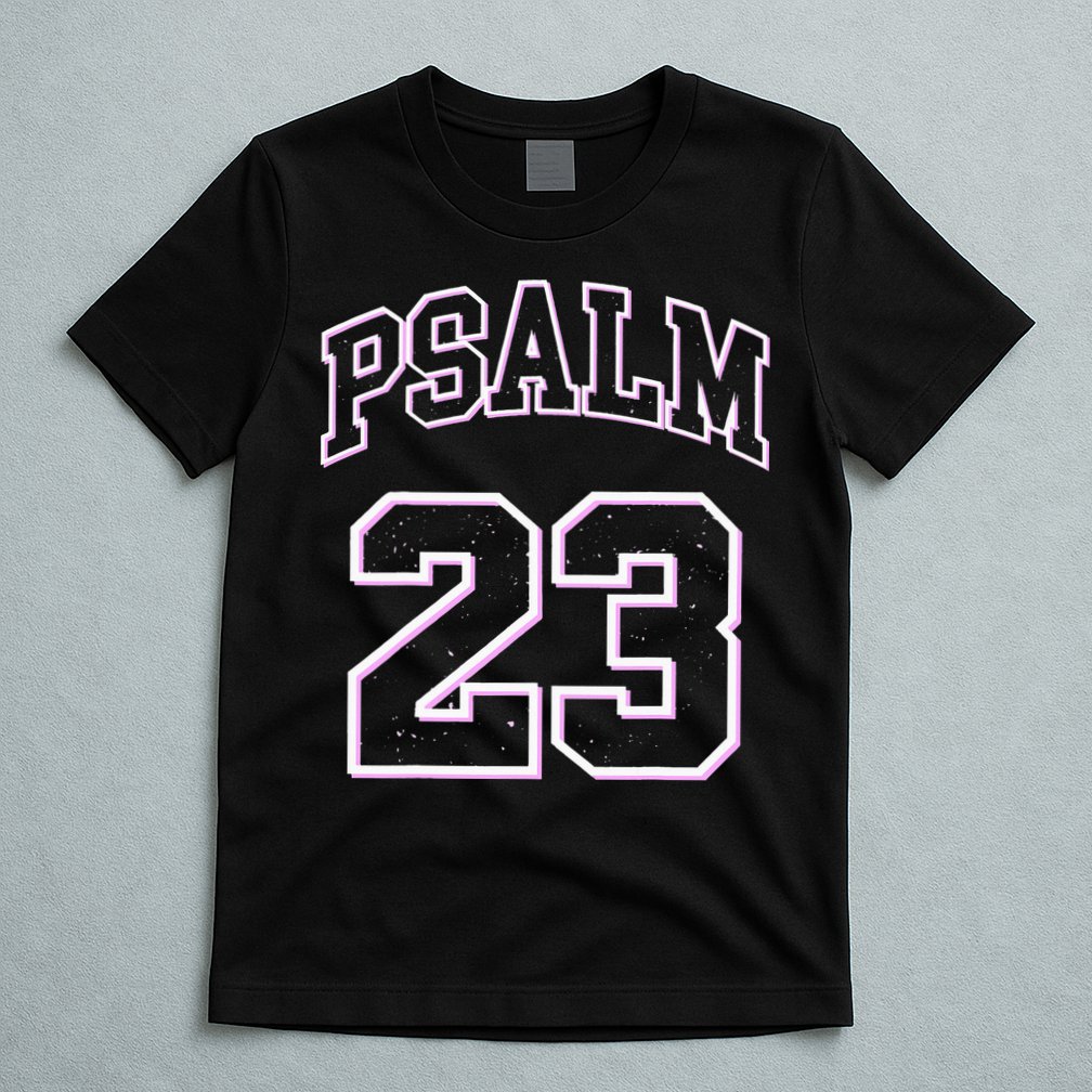 Psalm 23 Retro Sneakerhead Christian Bible Jesus T-Shirt