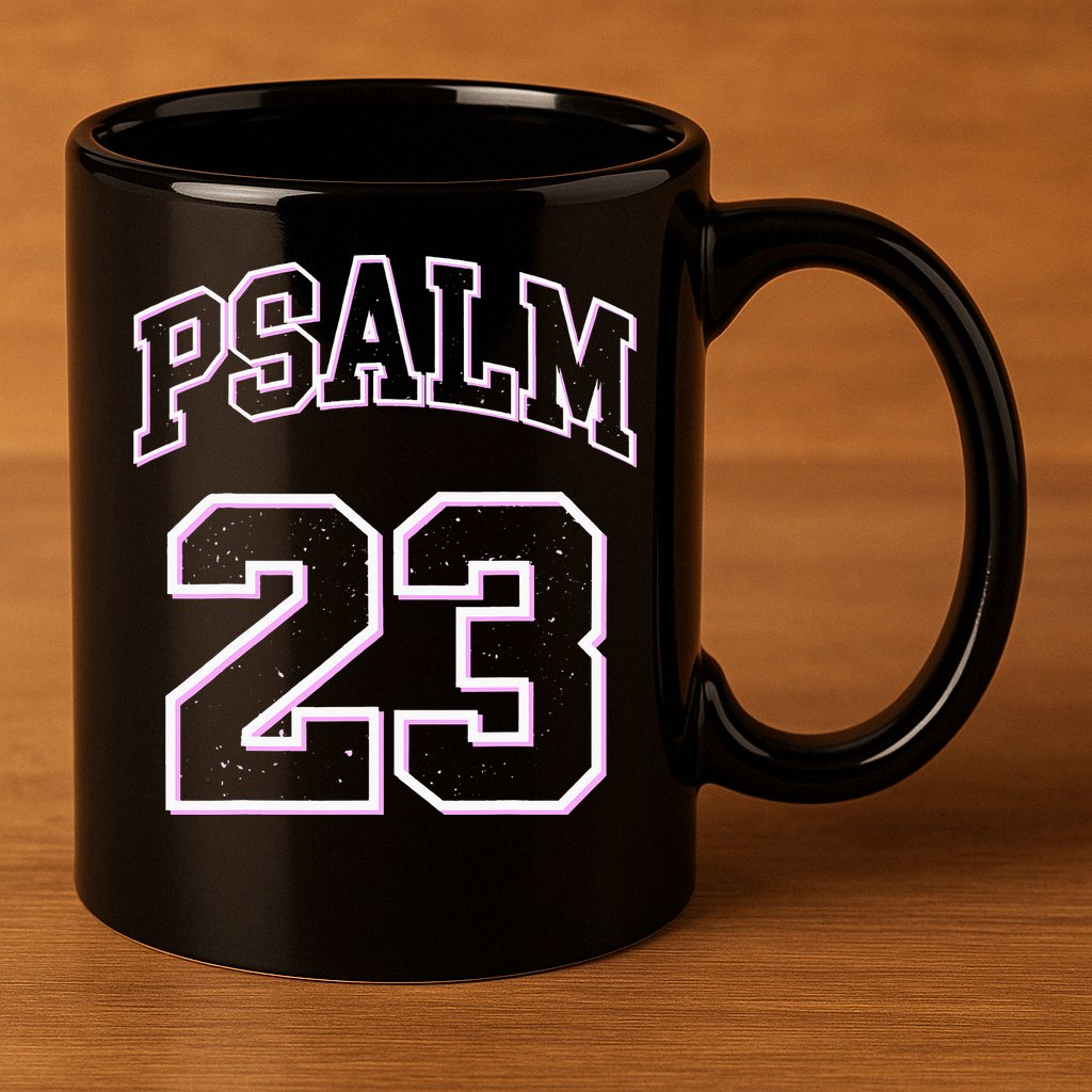 Psalm 23 Retro Sneakerhead Christian Bible Jesus 11oz C Handle Ceramic Mug