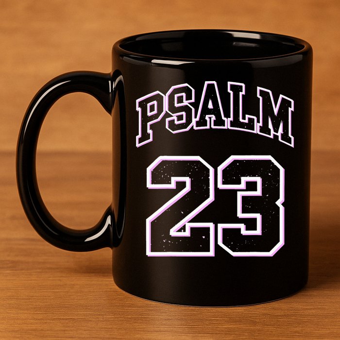 Psalm 23 Retro Sneakerhead Christian Bible Jesus 11oz C Handle Ceramic Mug