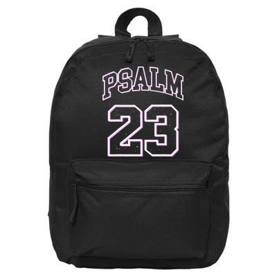 Psalm 23 Retro Sneakerhead Christian Bible Jesus 16 in Basic Backpack