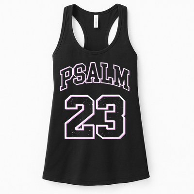 Psalm 23 Retro Sneakerhead Christian Bible Jesus Womens Tank Top