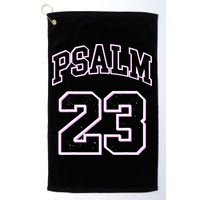 Psalm 23 Retro Sneakerhead Christian Bible Jesus Golf Towel