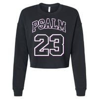 Psalm 23 Retro Sneakerhead Christian Bible Jesus Cropped Pullover Crew