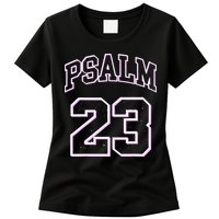 Psalm 23 Retro Sneakerhead Christian Bible Jesus Womens T-Shirt