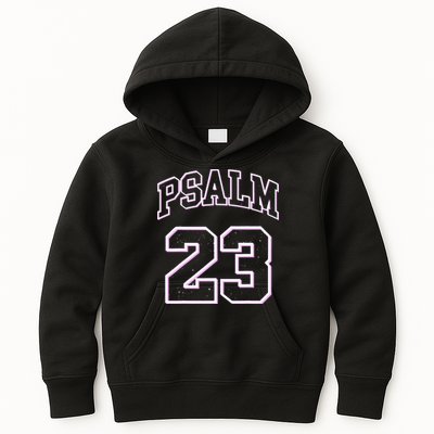 Psalm 23 Retro Sneakerhead Christian Bible Jesus Kids Hoodie