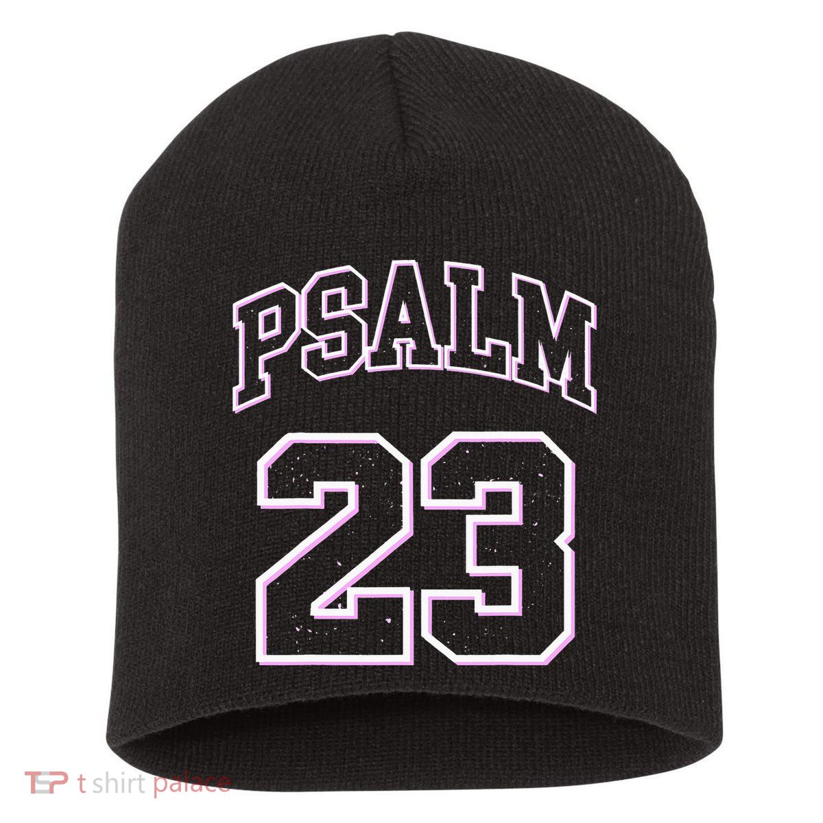 Psalm 23 Retro Sneakerhead Christian Bible Jesus Short Acrylic Beanie