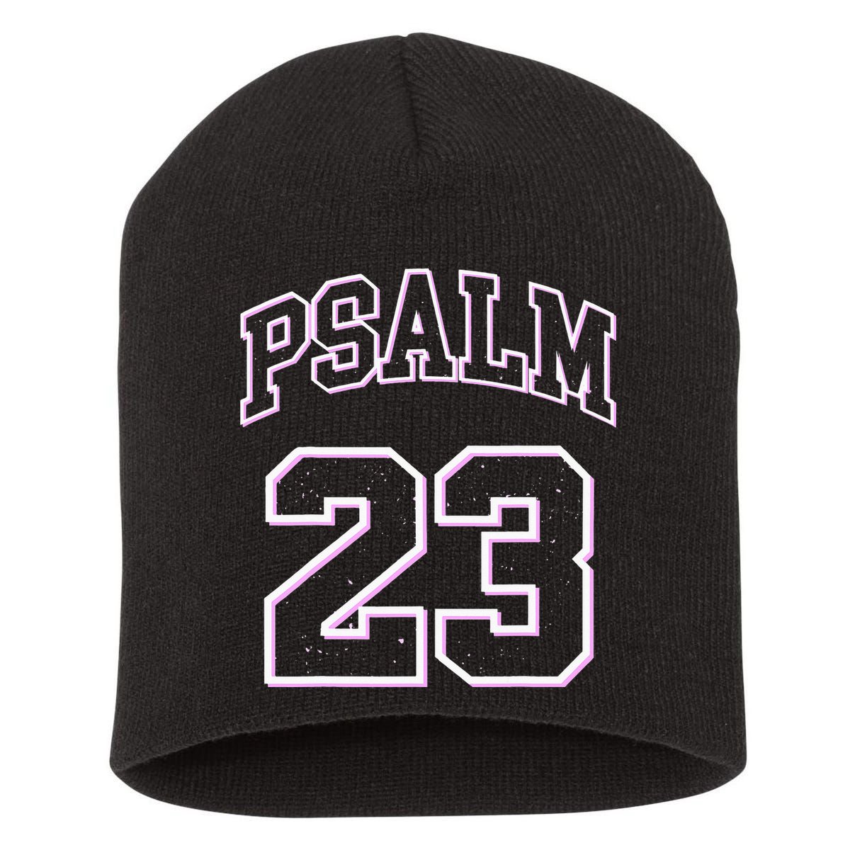 Psalm 23 Retro Sneakerhead Christian Bible Jesus Short Acrylic Beanie