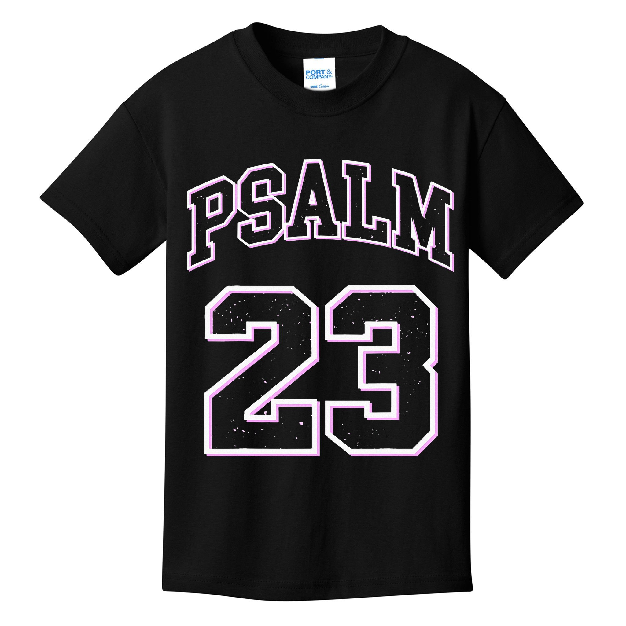 Psalm 23 Retro Sneakerhead Christian Bible Jesus Kids T-Shirt