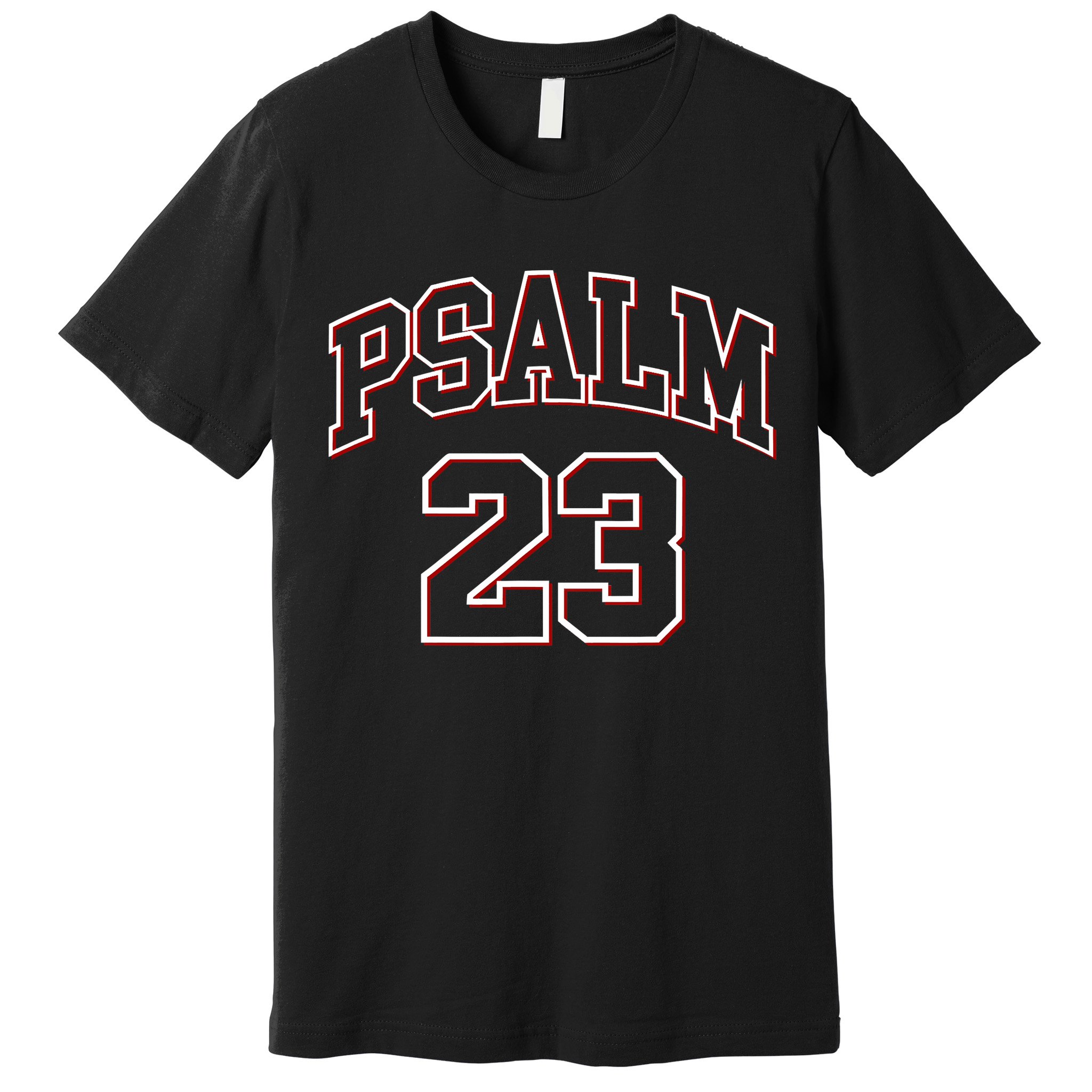 Psalm 23 Retro Sneakerhead Christian Bible Jesus Premium T-Shirt