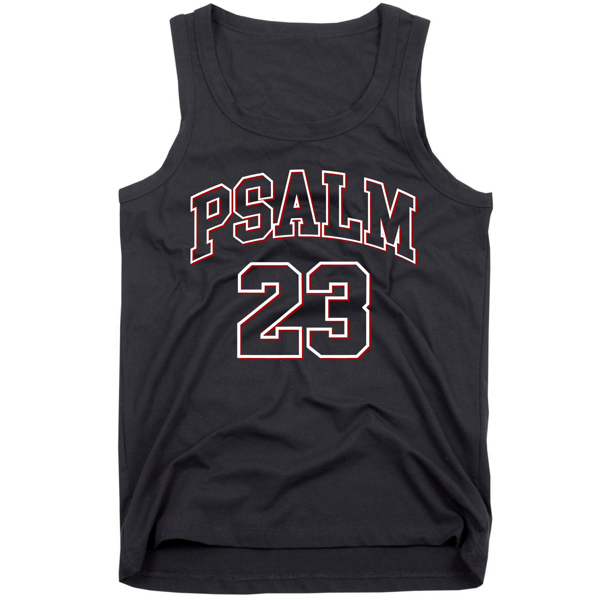 Psalm 23 Retro Sneakerhead Christian Bible Jesus Tank Top