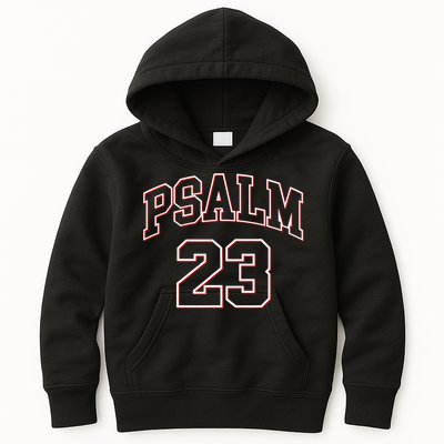 Psalm 23 Retro Sneakerhead Christian Bible Jesus Kids Hoodie