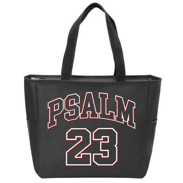 Psalm 23 Retro Sneakerhead Christian Bible Jesus Zip Tote Bag