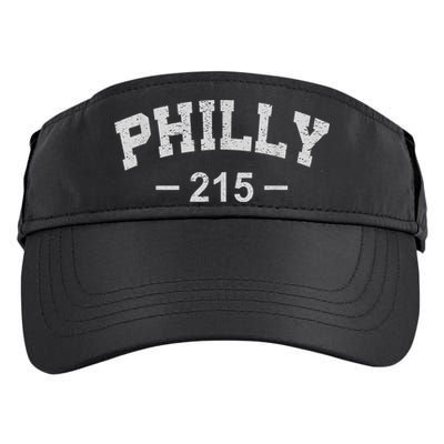 Philly 215 Retro Vintage Shirt Gift Wos Adult Drive Performance Visor