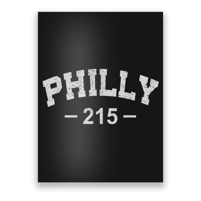 Philly 215 Retro Vintage Shirt Gift Wos Poster