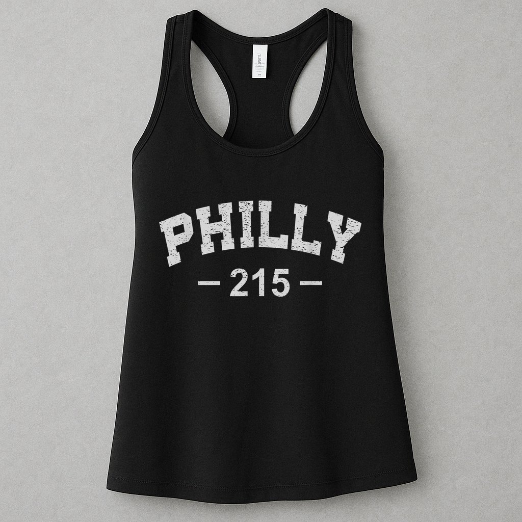 Philly 215 Retro Vintage Shirt Gift Wos Womens Tank Top